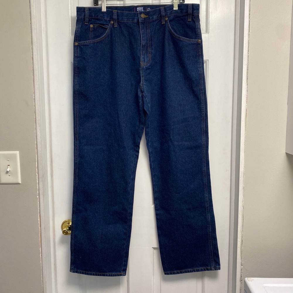 Rivet supply Co Jeans Mens 36x32 New Workwear Relaxed Fit 5 pocket